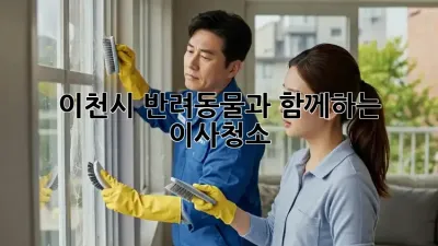 이천시 반려동물과 함께하는 이사청소